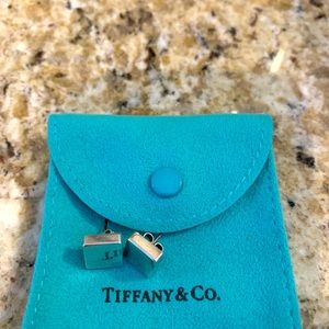 RARE Tiffany Sterling Sliver Square Earrings